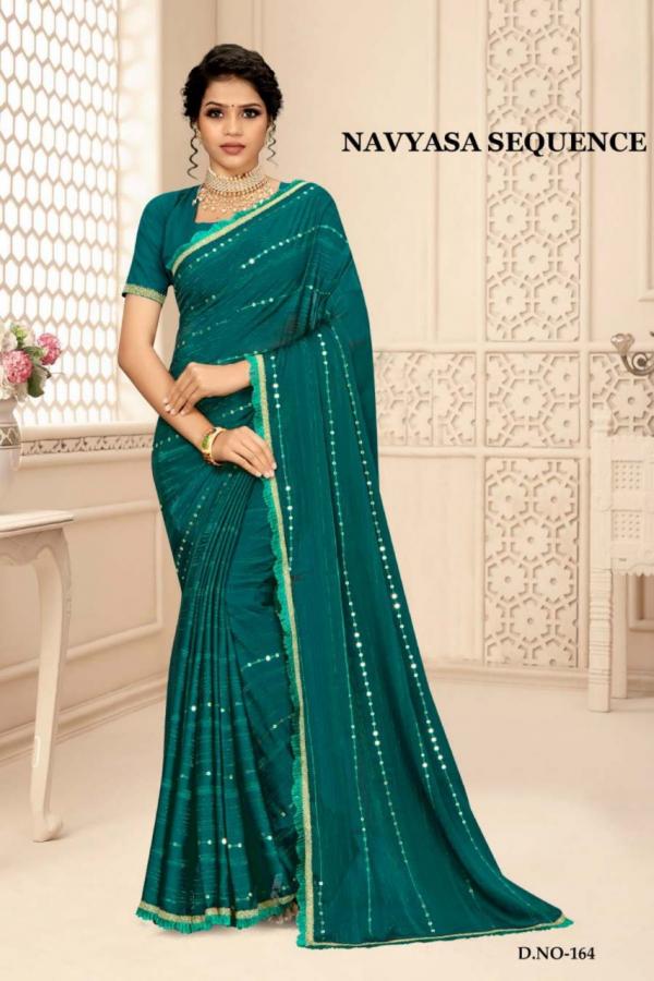 Ynf Navyasa Sequence Georgette Fabric Sarees Collection 